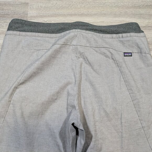 Patagonia Women's Large Hampi Rock Pants Climbing Joggers Gray Hemp Drawstring - Picture 8 of 14